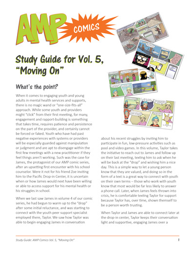 Cover of the AMP Comics Volume 5 study guide