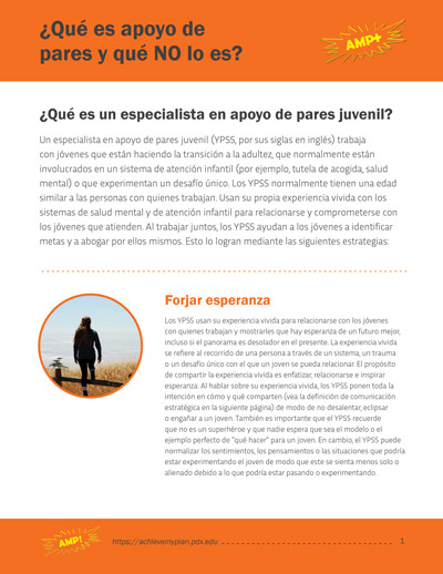 ¿Qué es apoyo de pares...